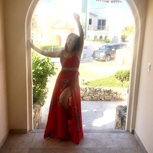 Worn once Lulus floral set